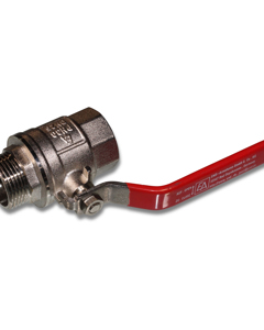 Ball valve 1" m/fm brs